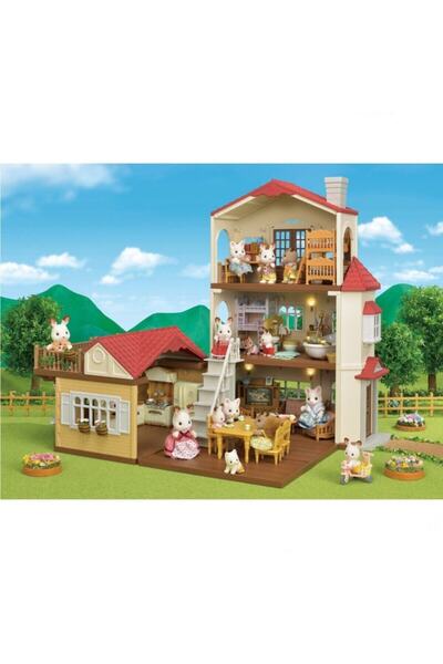 LEGO Sylvanian Families Kırmızı Çatılı Işıklı Şehir Evi