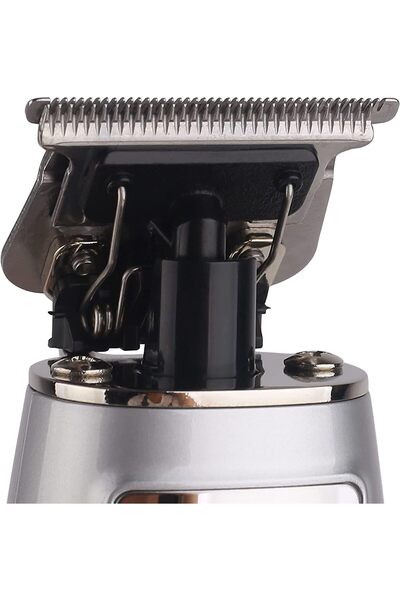 sonashi Rechargeable Hair Clipper [Silver] T-Type Cutter Blade, High-Speed Motor,5 x Plastic Combs, Cordless