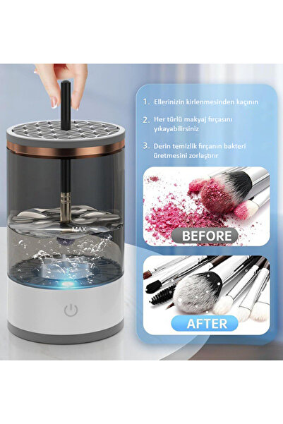 Forever Otomatik USB Şarjlı Kozmetik Makyaj Fırça Temizleyici