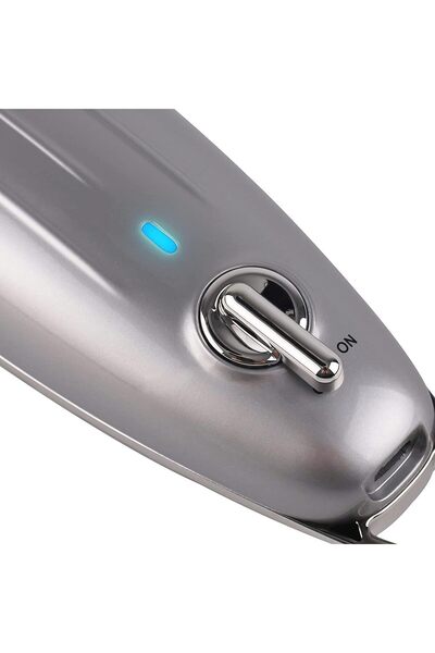 sonashi Rechargeable Hair Clipper [Silver] T-Type Cutter Blade, High-Speed Motor,5 x Plastic Combs, Cordless