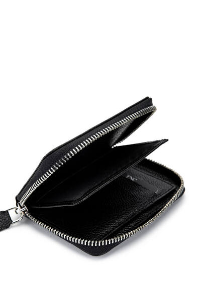Tamer Tanca Men's Genuine Leather Black Caviar Wallet Wallet