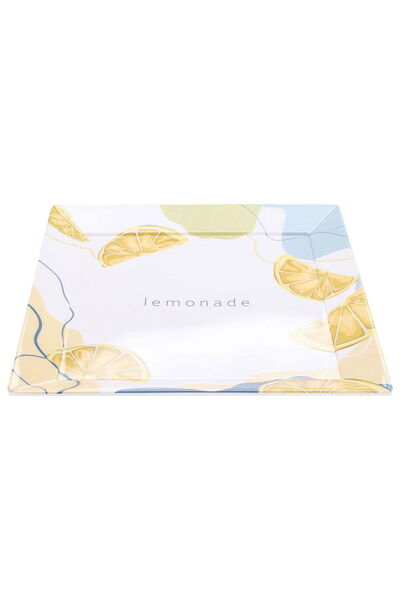 Alsaif Gallery Al Saif Gallery Plastic Serving Tray, 29.5 x 29.5 x 2.5 cm, Sq...