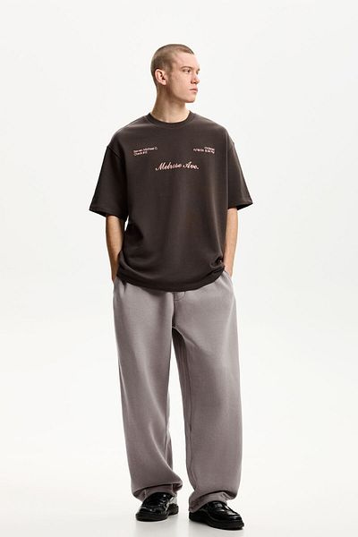 Bershka Plush balloon fit trousers
