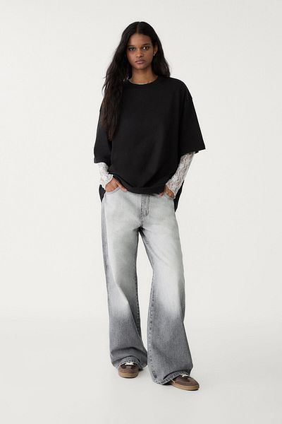 Stradivarius Oversize short sleeve T-shirt