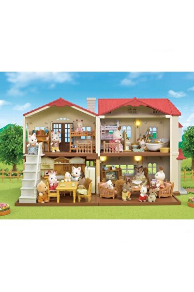 LEGO Sylvanian Families Kırmızı Çatılı Işıklı Şehir Evi