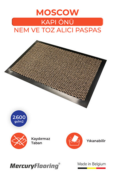 Zemincim Moscow Bej Kapı Önü Nem Ve Toz Alıcı Paspas
