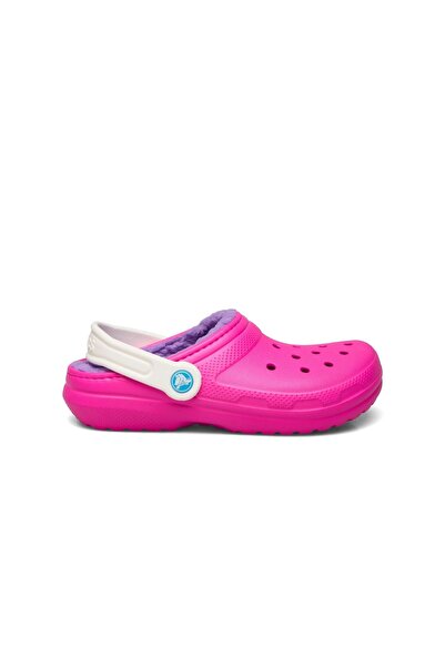 Crocs Classic Lined Clog Unisex Children's Pink Slippers Unisex Children's Sl...