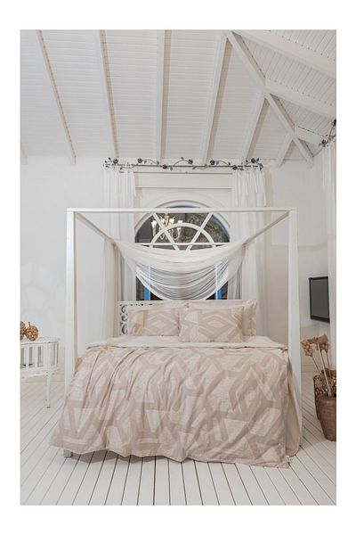 Altınbaşak Creaforce Double Duvet Cover Set Fortuna Saber (Towel Gift)