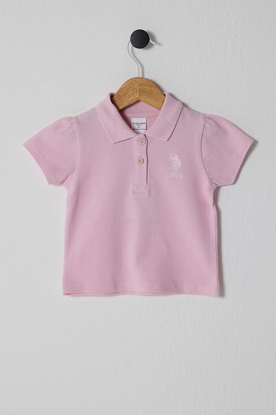 U.S. Polo Assn. تي شيرت بودرة طفلة