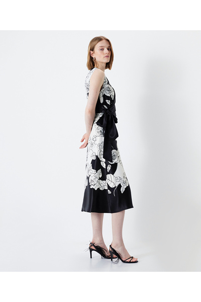 İpekyol Front Tie Patterned Dress