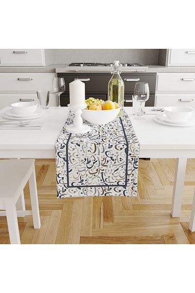 Filamente Ramadan Runner + 6 PC American Service / Σετ τραπεζιού / Ανθεκτικό στους λεκέδες και πλενόμενο ύφασμα Micropetek