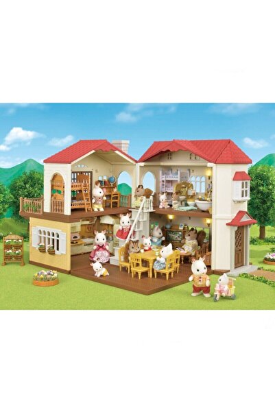 LEGO Sylvanian Families Kırmızı Çatılı Işıklı Şehir Evi