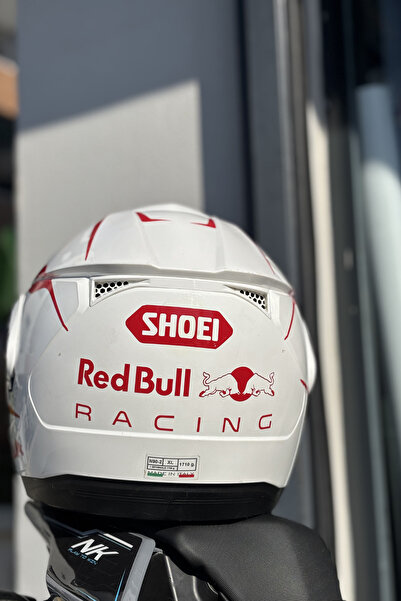 Banxtre طقم ملصقات مطلية باللون الأحمر للخوذة (2 قطعة)