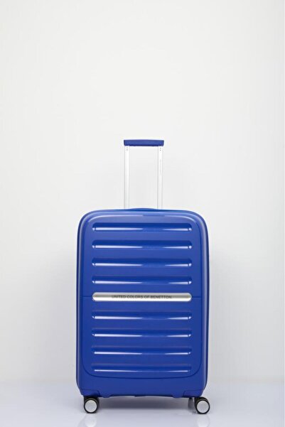 Benetton Trolley Valiz Mavi Büyük Boy 14BNT1000-01-M