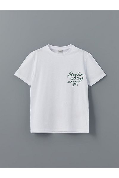 LC Waikiki Νέα σεζόν Crew Neck Boy's Tisort - S5J042Z4