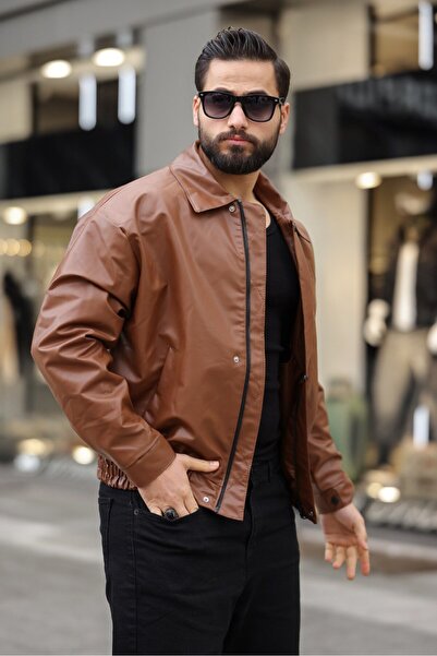 BASEL.CO УНИСЕКС ОВЕРСАЙЗ БОМБЕР КОЖЕНА ЯКЕТА