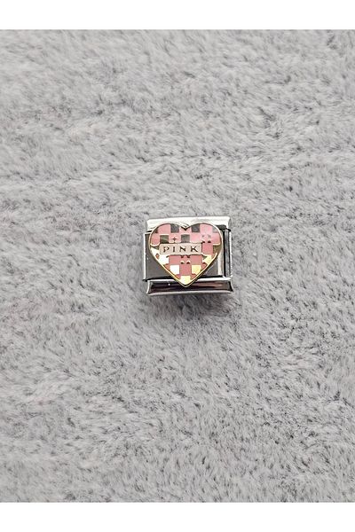 SiestaAccessories سحر سوار وردي مكتوب إيطالي