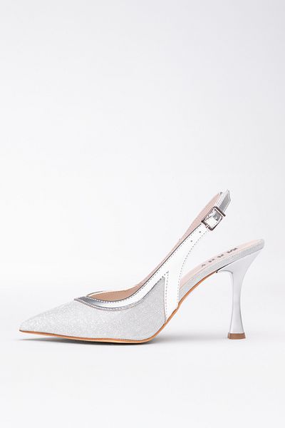 Tasarım pantofi stiletto cu sclipici trandafir
