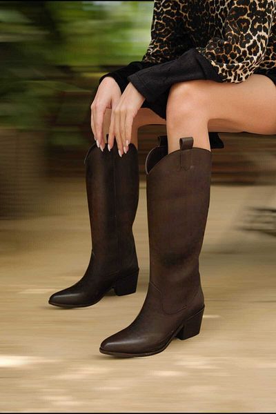 POTEEN Кафе за потребители на Western Heeled Cowboy