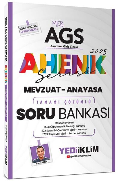 Yediiklim Yayınları 2025 MEB AGS Mevzuat ve Anayasa Ahenk Serisi Tamamı Çözüm...