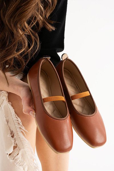 Moda Frato Modafrato AL-113 Elastic Ballerina Daily Γυναικεία Παπούτσια Home Ballerinas
