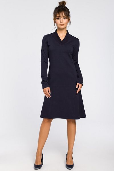 BEWEAR Dress with wedges and ribbed inserts