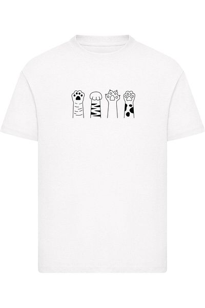Merchcode Kids Cat Paws -  Basic T-Shirt