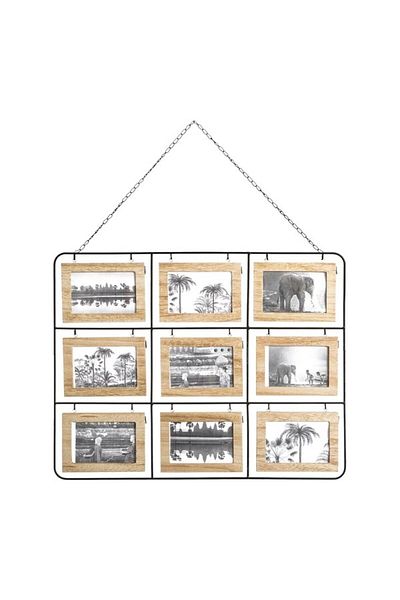 Atmosphera 18-Picture Nomad Wall Mounted Decorative Easy-Hanging Photo Frame