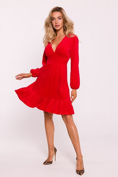 Made of Emotion Velour dress with a yoke