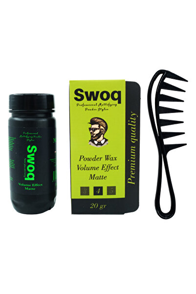 SWOQ Saç Şekillendirici Pudra Wax No:1 & Şekil Tarağı
