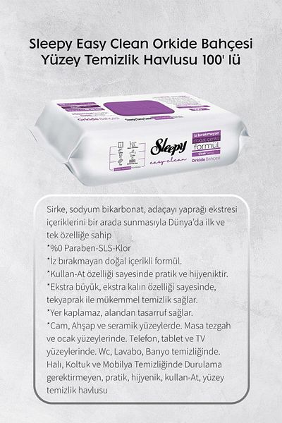 Sleepy Orchid Garden - 100S Easy Clean, Limescale and Degreaser, 30S Rosie Gift