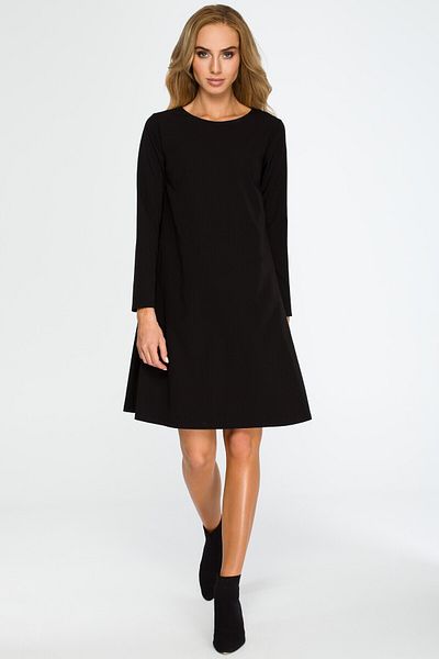 Stylove A-line mini dress with long sleeves