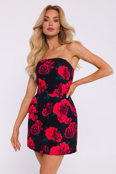 Made of Emotion Mini corset dress with a pattern