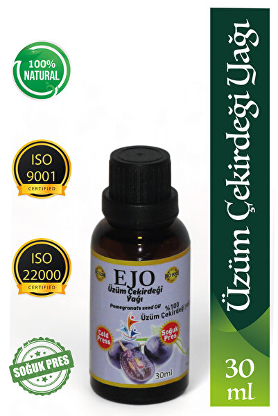 Soğuk Sıkım Üzüm Çekirdeği Yağı 30ml / Saf ve Doğal Üzüm Çekirdeği Yağı