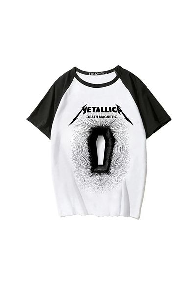 Touz Moda Rock Series Metallica Death Magnetic Printed Unisex Oversize тениска
