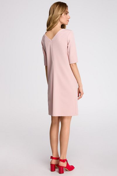 Stylove Rochie boxy cu decolteu în V la spate.