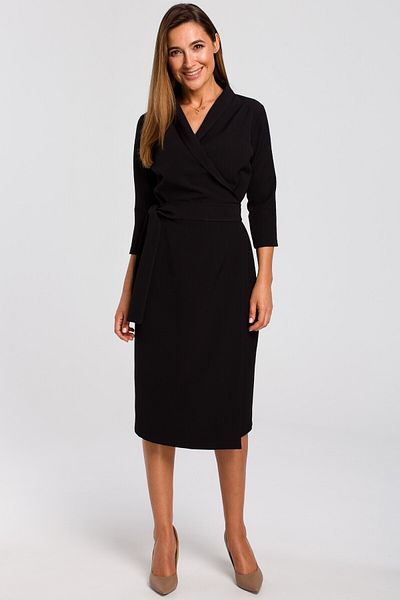 Stylove Wrap dress with a waist belt
