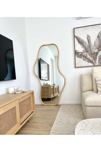 AYDEMİR HOME 180 x 90 cm Asimetrik Doğal Masif Ahşap Çerçeveli Duvar Dekor Ve...