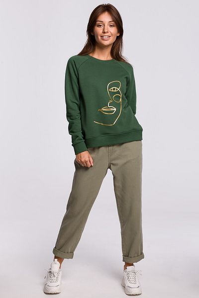 BEWEAR Hanorac elegant cu imprimeu
