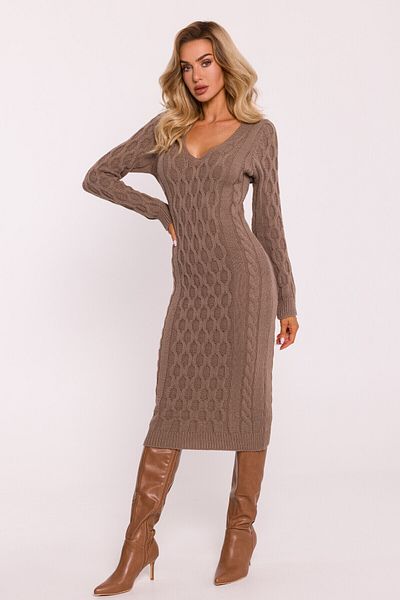 Made of Emotion Sweater dress with a V-neck
