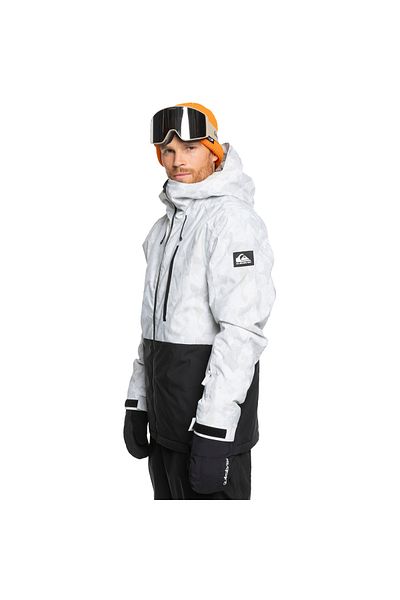 Quiksilver معطف تزلج رجالي Eqytj03478-41146 Mission مطبوع عليه Block Jk