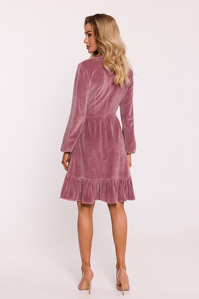 Made of Emotion Velour dress with a yoke