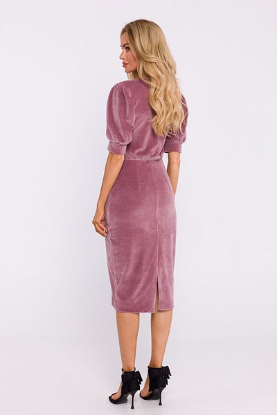 Made of Emotion Velour dress with short sleeves