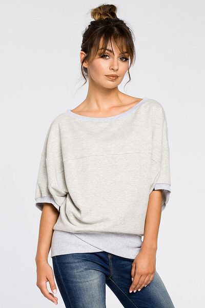 BEWEAR Oversized sweatshirt with kimono sleeves