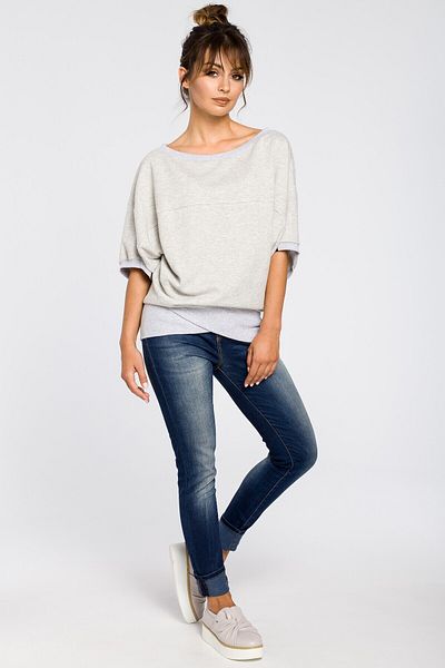 BEWEAR Oversized sweatshirt with kimono sleeves
