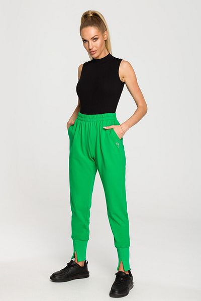 Made of Emotion Tepláky ve stylu jogger s rozparkem