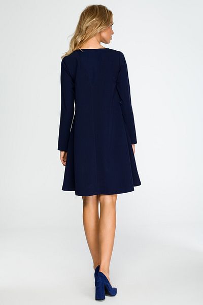 Stylove A-line mini dress with long sleeves
