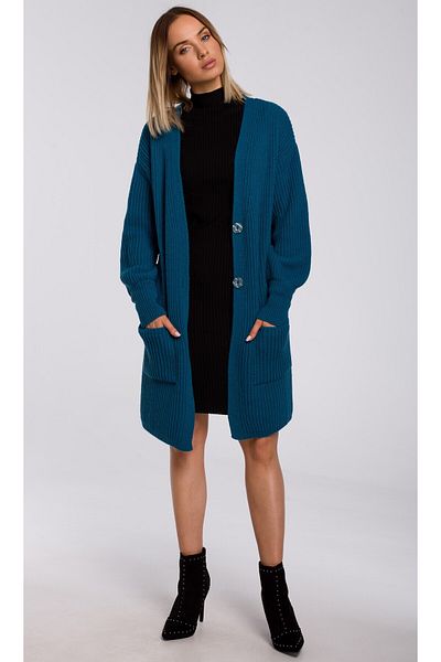 Made of Emotion Cardigan nervos cu buzunar plasat