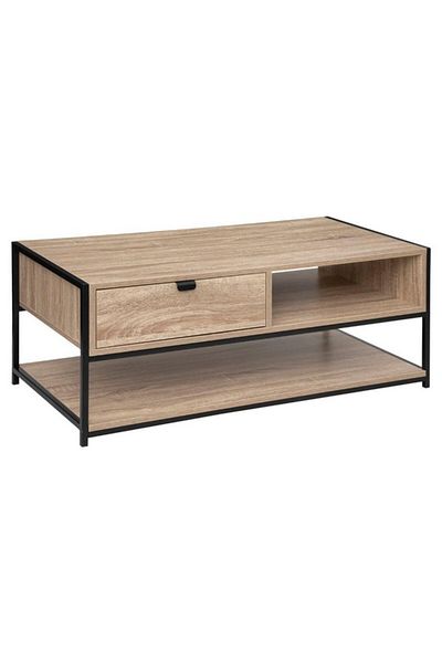 Five Simply Smart Aliaj Natural Oak Effect Coffee Table with Storage Drawer