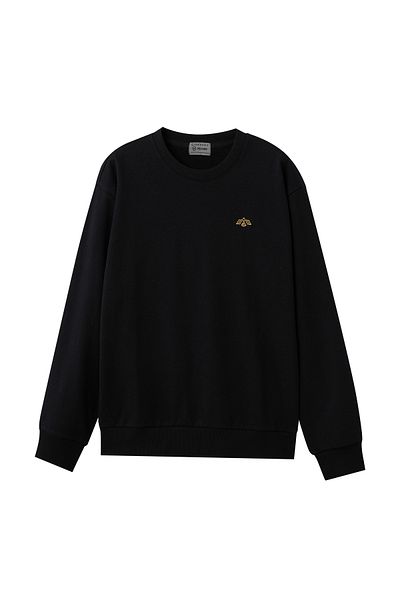 Giordano Men’s Cotton Polyester French Terry Crew Neck Sweatshirt